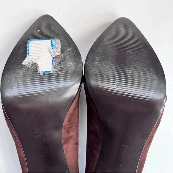 Lauren Ralph Lauren Chocolate Brown Suede Platform Pumps High Heels Size 7.5 - Picture 15 of 15